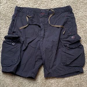 Black cargo shorts